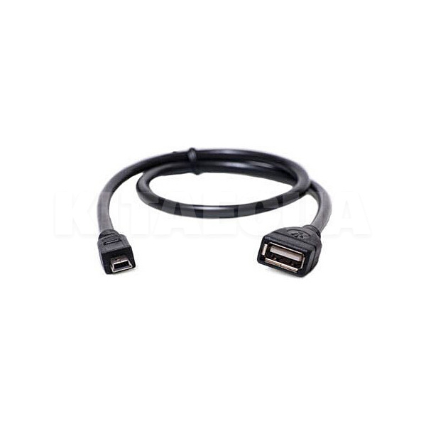 Кабель USB miniUSB AF 0.5м чорний PowerPlant (KD00AS1235) - 2