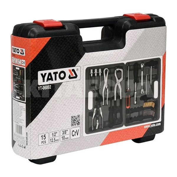 Набір для обслуговування гальмівної системи 15 предметів YATO (YT-06802) - 2