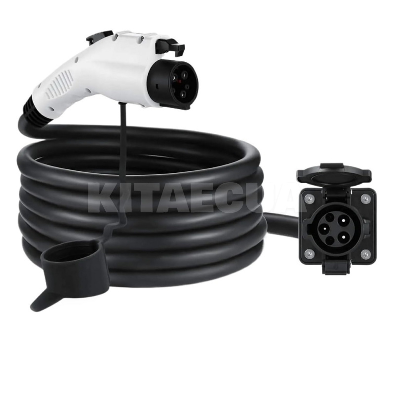 Кабель удлинительный Type 1 - Type 1 для зарядки авто 7.4 кВт 32А 1-фаза 5м AnYoGa (EX7-T1T1)