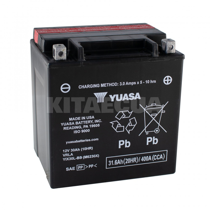 Мото акумулятор 31.6Ач 400А "+" праворуч Yuasa (YIX30L-BS)