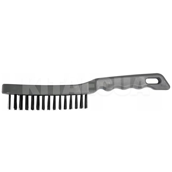 Щітка з металу 3-рядна сталева з пластиковою ручкою YATO (YT-6353)