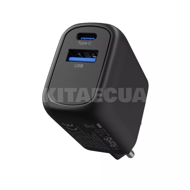 Зарядное устройство 30W Type-C+USB Silicone Power Plus чорное PROOVE (508760001) - 5