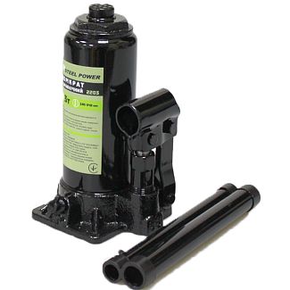 Домкрат гідравлічний пляшковий до 3т (180мм-340мм) STEEL POWER