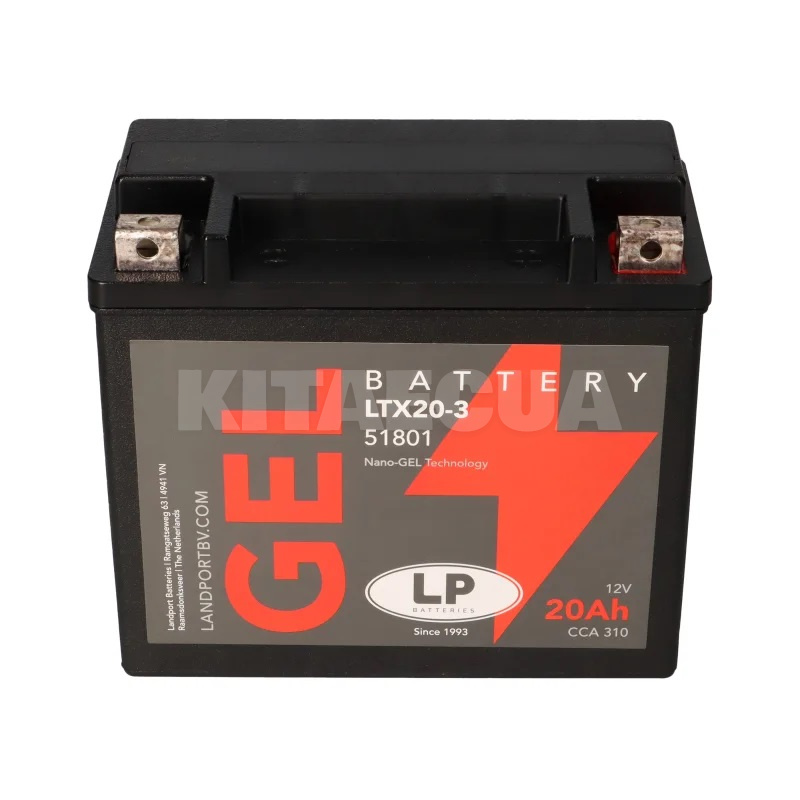 Мото аккумулятор 20Ач 310А "+" справа LP Battery (MG LTX20-3)