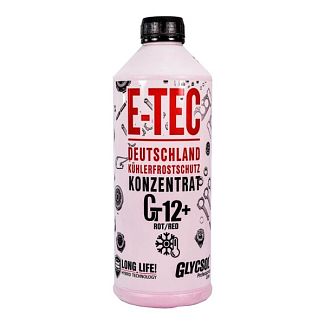 Антифриз-концентрат червоний 1.5л g12+ -43 °c glycsol E-TEC