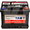 Аккумулятор 66Ач Euro (T1) 242x175x190 с обратной полярностью 640A Magic TAB (TAB MAGIC 66)