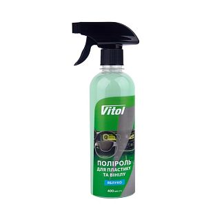 Полироль для пластика и винила "яблоко" 400мл VITOL