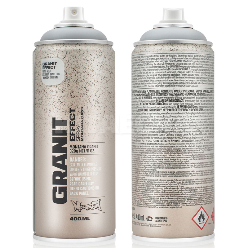 Краска декоративная синтетическая 400мл EG7000 светло-серая матовая Granit MONTANA (415388-MONTANA)