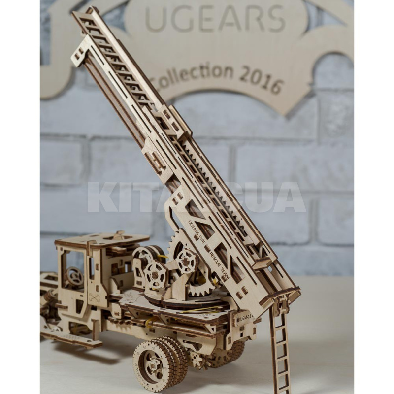 Механічна модель 3D пазл "Пожежна машина" UGEARS (70022) - 8
