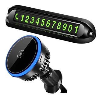 Автомобільний утримувач телефону магнітний з паркувальною карткою Be Phone