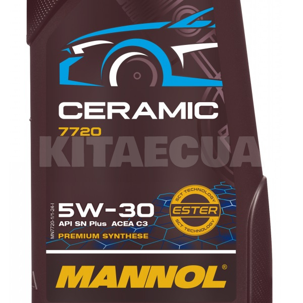 Масло моторное синтетическое 1л 5W-30 Ceramic Mannol (MN7720-1) - 2