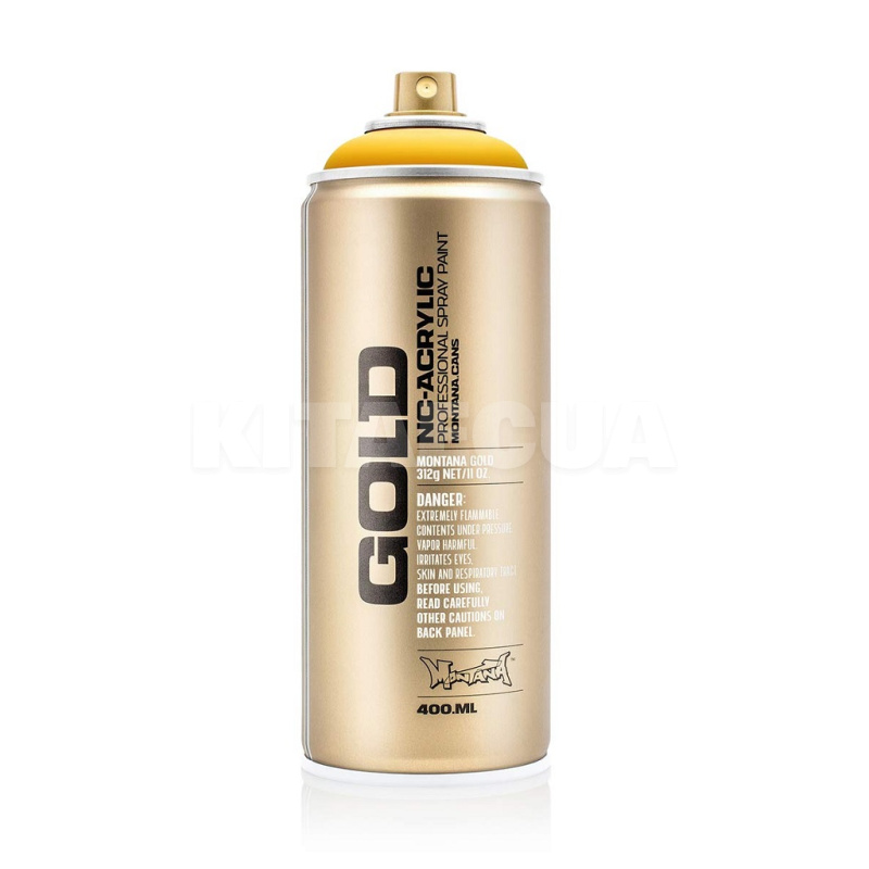 Фарба декоративна акрилова 400мл GL1220 "жовте" таксі" напівматова Gold помаранчева MONTANA (284083-MONTANA)