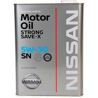 Масло моторное синтетическое 4л 5W-30 Strong Save X NISSAN