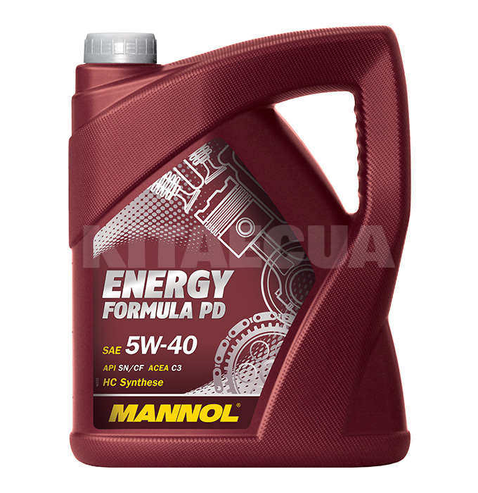 Масло моторное синтетическое 5л 5W-40 Energy Formula PD Mannol (MN7913-5) - 2
