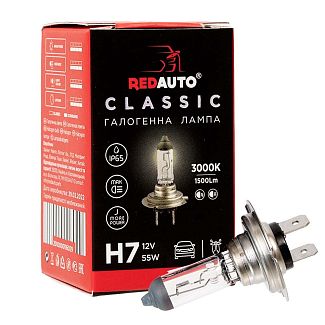 Галогенна лампа H7 PX26d 55W 12V CLASSIC REDAUTO