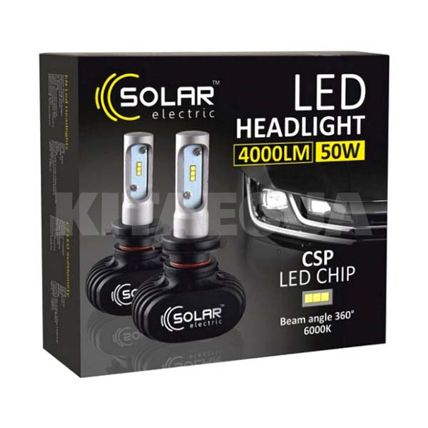 LED лампа для авто H4 50W 6000K Solar (8104) - 2