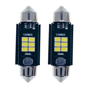 LED лампа для авто К6F SV8.5 9-16V 39 мм STELLAR