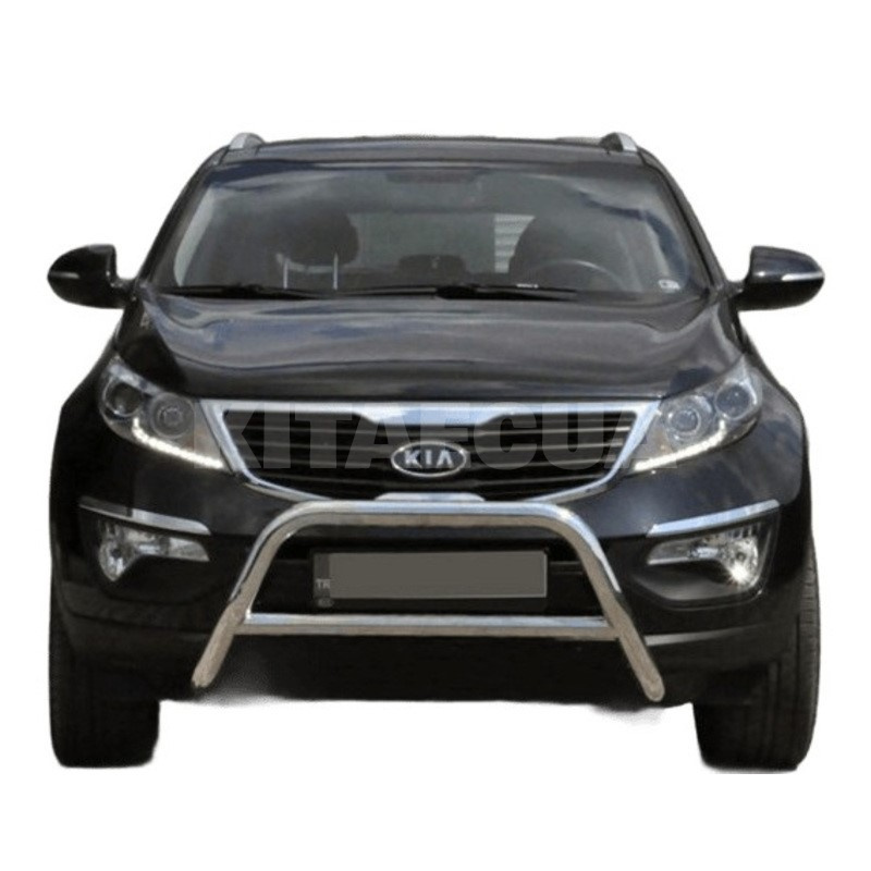 Кенгурятник WT006 Kia Sportage 2010-2015 нержавеющая сталь CAN (dd22512) - 2