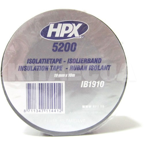 Ізолента чорна 10 м х 19 мм HPX (HPX IB1910)