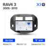 Штатна магнітола X1 2+32Gb 10" Toyota RAV4 3 XA30 2005-2013 Teyes (26896)