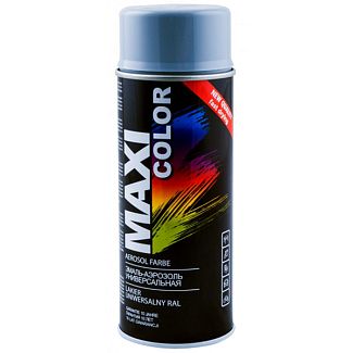 Фарба-емаль залізно-сіра 400мл універсальна декоративна MAXI COLOR