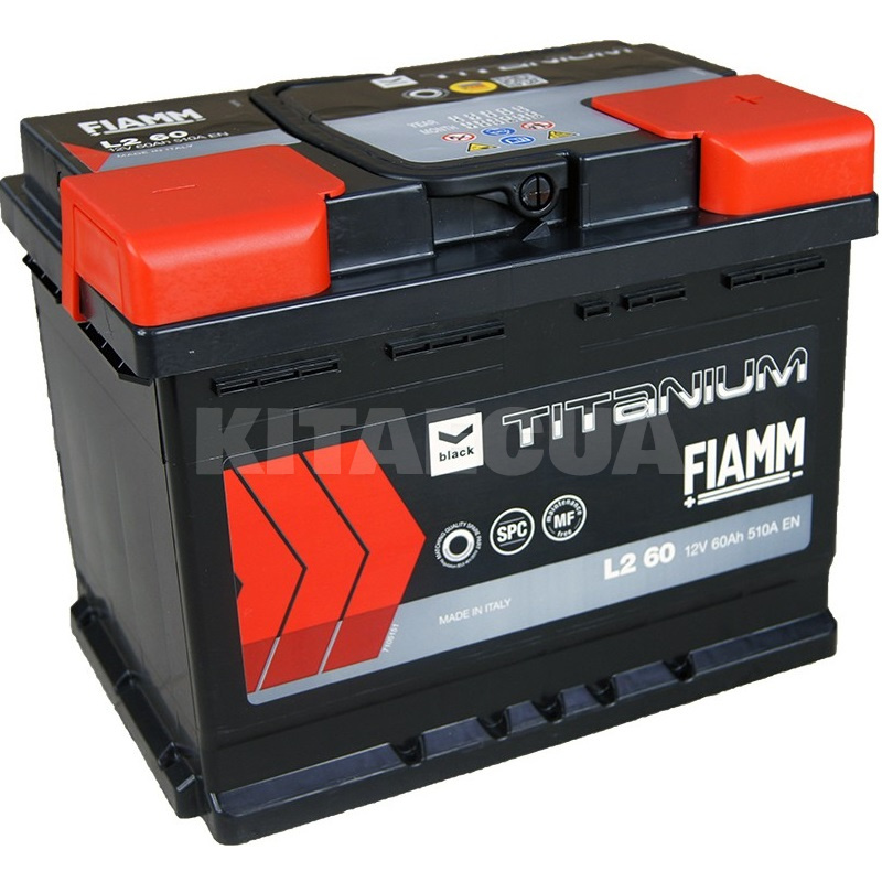 Автомобільний акумулятор Titanium Black 60Ач 510А "+" праворуч FIAMM (7905178)