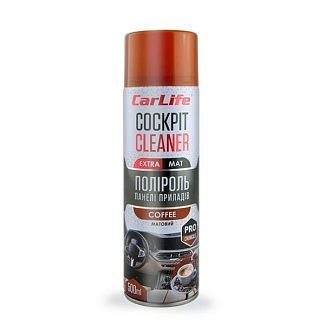 Поліроль для пластику "кава" 500мл cockpit cleaner extra mat CARLIFE