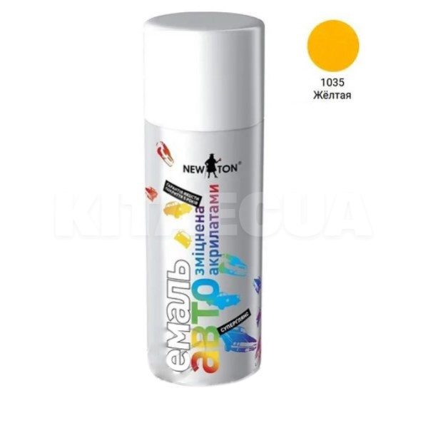 Фарба-емаль 400мл жовта 1035 NEW TON (57704-NEW-TON)