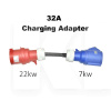 Переходник для зарядки электромобилей Red CEE 32A 3-фазный - Blue CEE 32A 1-фазный JIGU (P-CEERB)