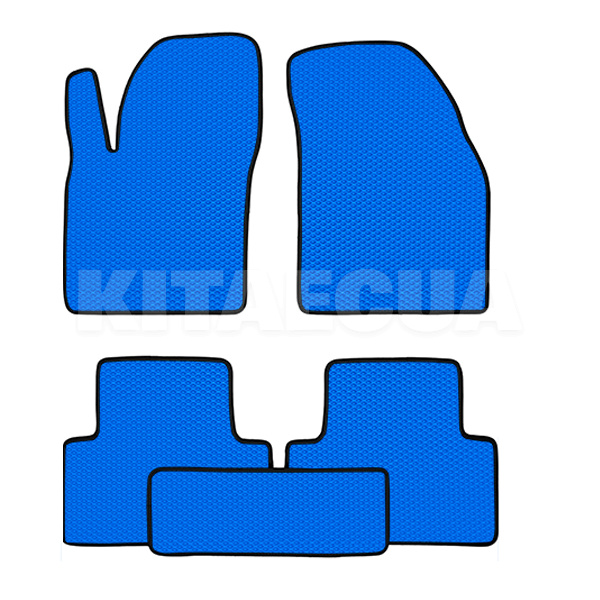 EVA коврики в салон Renault Duster (2010-2013) синие с черным кантом BELTEX (38 46-EVA-BLU-T6-BL)