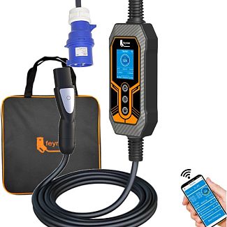 Зарядка для електромобіля Type Tesla 7.4 кВт 32A 1-фаза Wi-Fi Lion King FEYREE