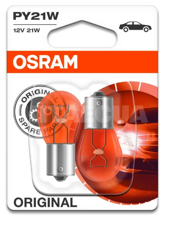 Лампа накаливания 12V 21W Original "блистер" (компл.) Osram (OS 7507_02B)