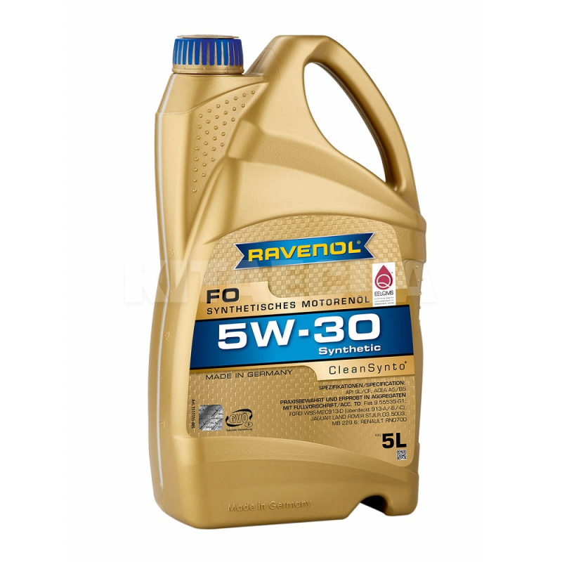 Масло моторне синтетичне 5л 5W-30 FO RAVENOL (1111115-005-01-999)