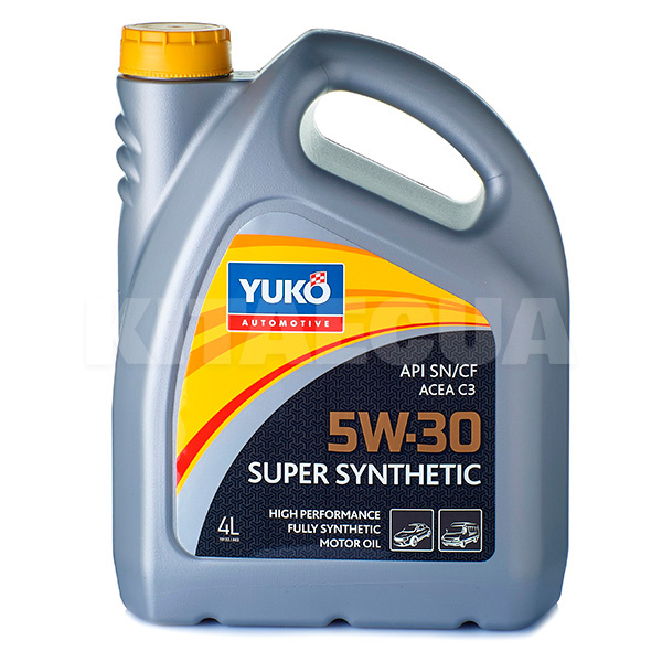 Масло моторное синтетическое 4л 5W-30 Super Synthetic C3 Yuko (4820070245660-Yuko)