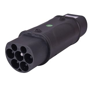 Переходник 7.4 кВт 32А 1-фаза Type 2 (станция) - GB/T AC (китайское авто) 7 SEVEN PARTS