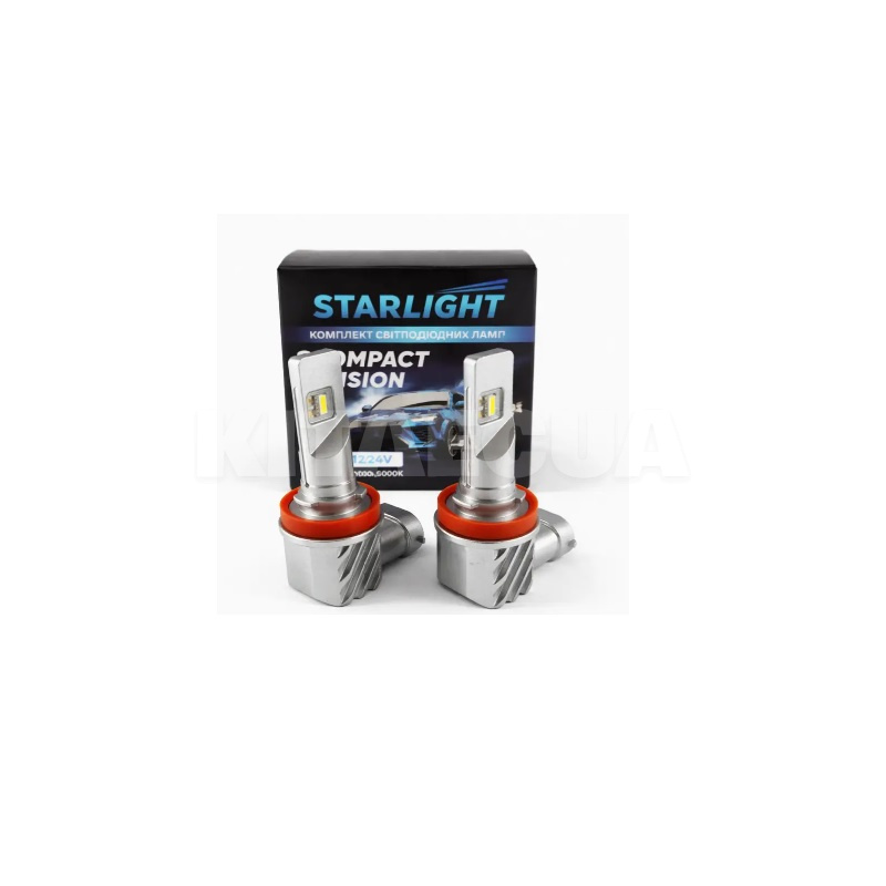 LED лампа для авто Compact Vision H11 36W 6000K (компл.) StarLight (SL-CV-H11)