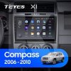 Штатна магнітола X1 2+32Gb 10" Jeep Compass 1 MK 2006-2010 Teyes (26821)