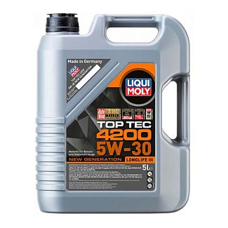 Масло моторне синтетичне 5л 5W-30 TOP TEC 4200 LIQUI MOLY