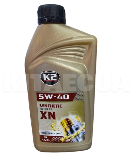 Масло моторне синтетичне Premium SN/CF XN 5W-40 1л K2 (O1131E)