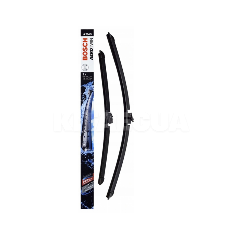 Щітка склоочисника (двірник) 600/475мм безкаркасна Bosch (3 397 014 204)