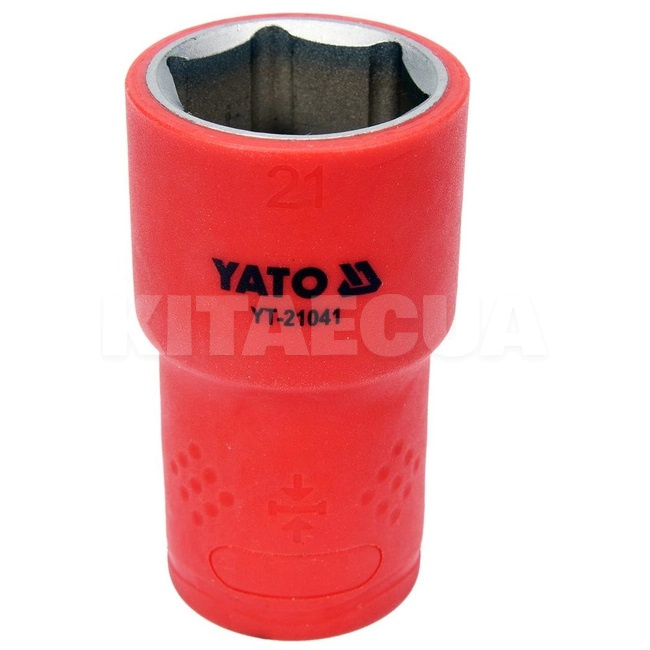 Головка торцевая 6-гранная 21 мм 1/2" 55/38 мм диэлектрическая YATO (YT-21041)