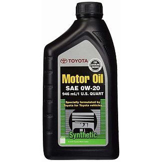 Масло моторне синтетичне 0.946л 0W-20 Motor Oil TOYOTA