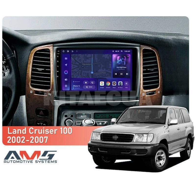 Штатна магнітола MOSS M3 4+32 ГБ 10" Toyota Land Cruiser LC 100-B 2002-2007 (C) AMS (50917) - 2