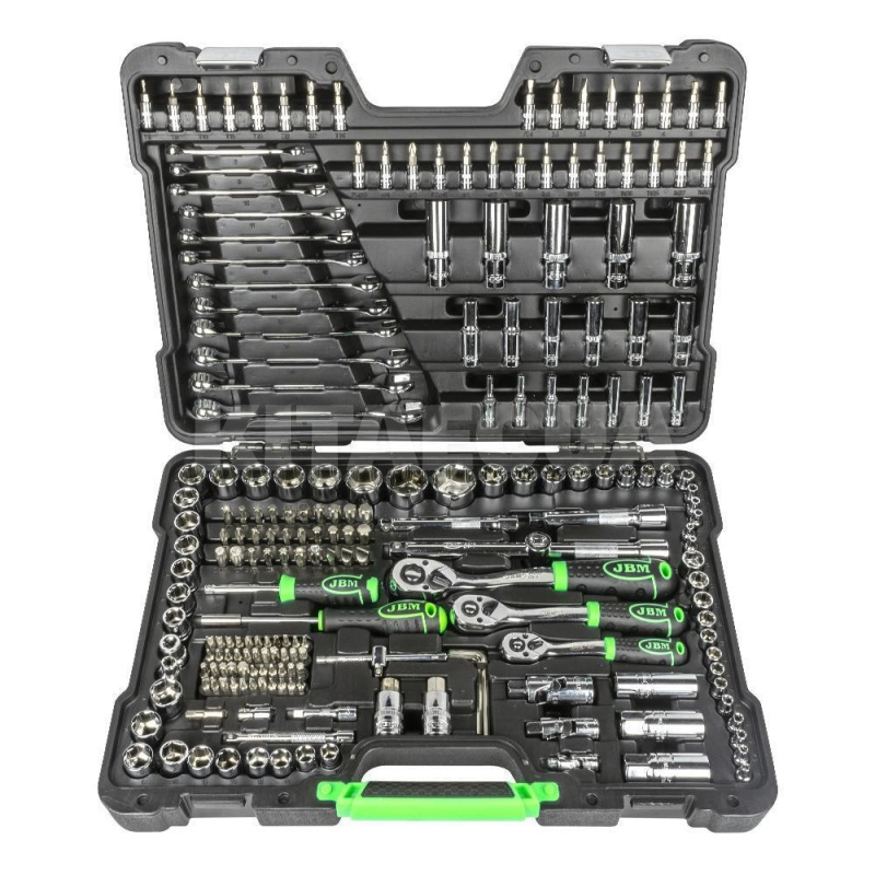 Набор инструментов 1/2" 1/4" 3/8" 216 предметов JBM (54045)