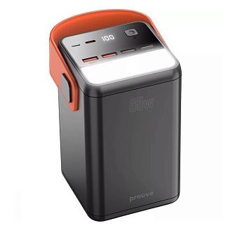 Повербанк Powerbox 60000mAh 65W чорний PROOVE - Kitaec.ua Повербанк Powerbox 60000mAh 65W чорний PROOVE