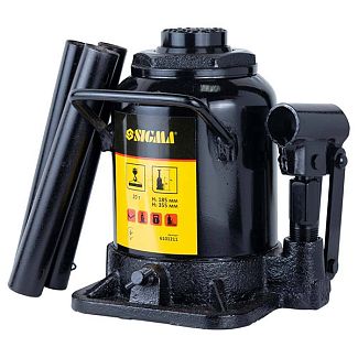 Домкрат гідравлічний пляшковий до 20т (185мм-355мм) низькопрофільний SIGMA