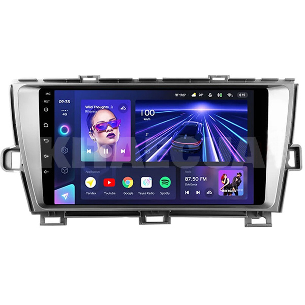 Штатна магнітола CC3 4+32 Gb 9" Toyota Prius XW30 2009-2015 Teyes (46934)