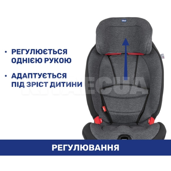 Автокресло детское Gro-Up 9-36 кг серое Chicco (79583.50) - 7