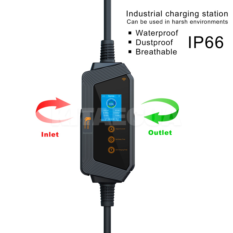 Зарядка Volkswagen ID.4 7.4 кВт 32А 1-фаза GB/T AC (китайское авто) Hero Wi-Fi FEYREE (FY7-32-1PH-GB/T-H8) - 4
