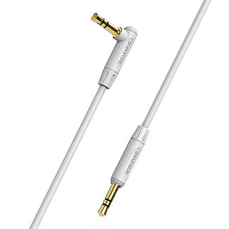 Кабель mini Jack 3.5 mm - mini Jack 3.5 mm 1м серый угловой BOROFONE